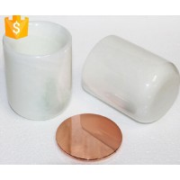 White marble candle jar onxy  candle holder for home decoration